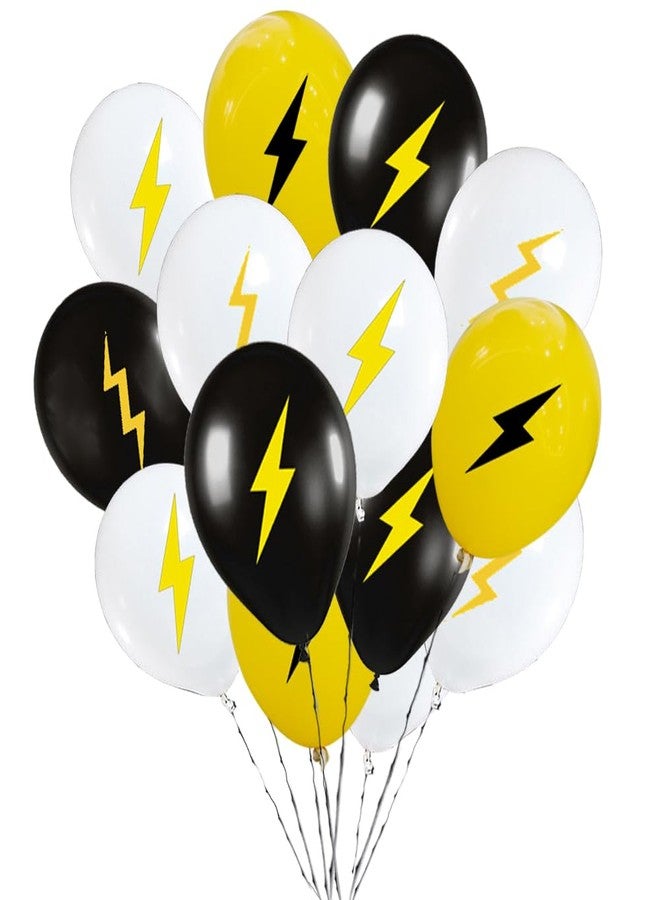 PIBIPAID 50 Pieces Lightning bolt Balloons - for Flash Weather Birthday Gender reveal Baby shower Party Favors Supplies Decorations Balloon - Image 1